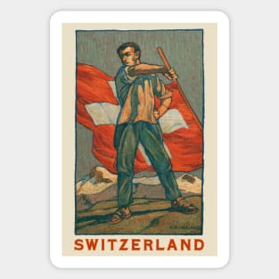 Switzerland Vintage Patriotic Sticker